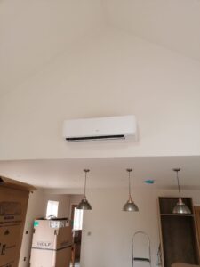 Kitchen Wall Mounted Air Conditioning unit installation
